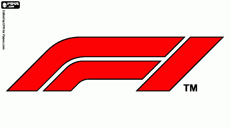 gratis malvorlagen f1 logo