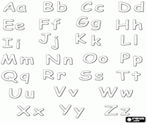 malvorlagen Alphabet mit gro�-und kleinbuchstaben ausmalbilder