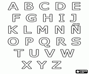 malvorlagen Alphabet mit gro�buchstaben art Verdana ausmalbilder