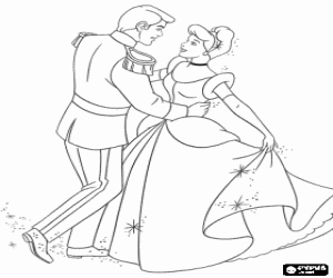 malvorlagen Aschenputtel oder Cinderella und der Prinz tanzen in der liebe in der gro�en feier des palast ausmalbilder