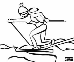 malvorlagen Ausf�hrliche Aufwand in der Praxis Skifahrer Langlauf oder Ski Nordisch ausmalbilder