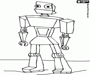 malvorlagen Au�erirdische roboter zu fu� auf der oberfl�che eines fernen planeten ausmalbilder