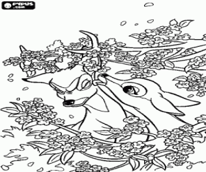 malvorlagen Bambi und Faline liebhaber ausmalbilder