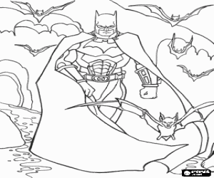 malvorlagen Batman fu� mit seinen freunden, die flederm�use ausmalbilder