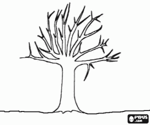 malvorlagen Baum ohne bl�tter im winter ausmalbilder