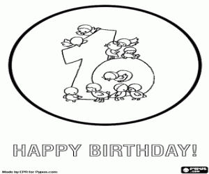 malvorlagen Begl�ckw�nscht deine Freunde 10 Jahre Geburtstag ausmalbilder