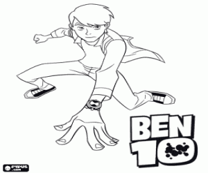 malvorlagen Ben 10 oder Ben Tennyson ist der Protagonist von den Abenteuern des Omnitrix ausmalbilder
