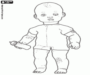 malvorlagen Big Baby ist eine sehr gro�e Puppe wie ein richtiges Baby ausmalbilder