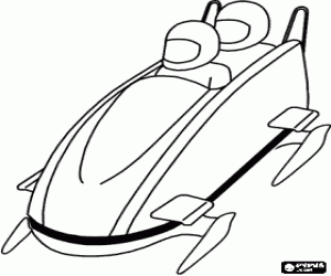 malvorlagen Bobfahrer im zwei bob ausmalbilder