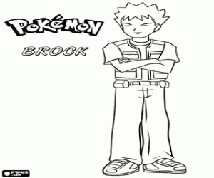 malvorlagen Brock ist ein Spezialist in der Rock-Typ Pok�mon ausmalbilder