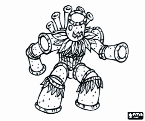 malvorlagen Bu Bambus Der ein same Schrei . Waldes-Volk. Elemental Fusion-Serie ausmalbilder