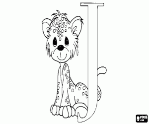 malvorlagen Buchstabe J mit einem kleinen jaguar ausmalbilder