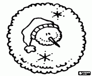 malvorlagen Buchstabe O mit einem Schneemann mit Hut ausmalbilder