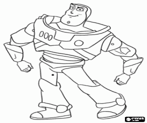 malvorlagen Buzz Lightyear, der Space Ranger, einer der wichtigsten Protagonisten der Abenteuer von Toy Story ausmalbilder