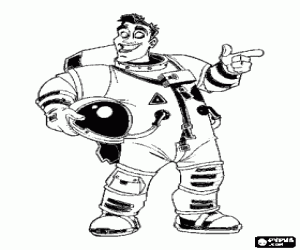 malvorlagen Captain Charles "Chuck" Baker hat mit seinem Raumschiff auf dem Planeten angekommen 51 ausmalbilder