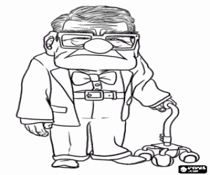 malvorlagen Carl Fredricksen, ein mann von 78 jahren zu erf�llen sein gro�er traum ausmalbilder