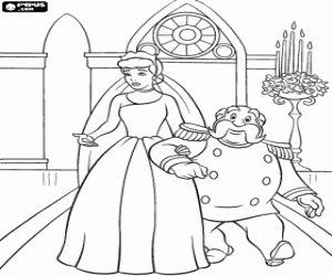 malvorlagen Cinderella eintritt in die kirche den tag ihrer hochzeit mit dem Prinzen arm in arm mit dem Gro�herzog ausmalbilder