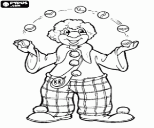 malvorlagen Clown Jonglierb�lle ausmalbilder