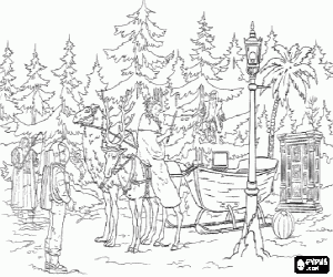 malvorlagen Das Wei�e Hexe Jadis im magische wald zusammen mit anderen zeichen ausmalbilder
