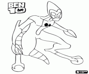 malvorlagen Der Ausl�nder XLR8 ist die erste Ben 10 Transformation mit dem Omnitrix ausmalbilder