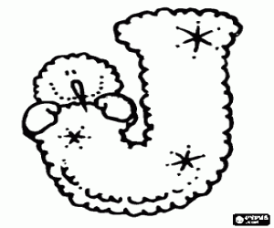 malvorlagen Der Buchstabe J mit einem Schneemann versteckt sich hinter ausmalbilder