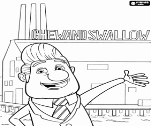 malvorlagen Der B�rgermeister der kleinen Stadt Swallow Falls, die grausame Herr Shelbourne ausmalbilder