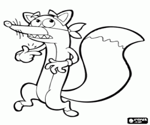 malvorlagen Der Fuchs Swiper versucht immer, etwas zu stehlen, Dora ausmalbilder