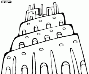 malvorlagen Der Turm von Babel, in denen m�nner versucht, den himmel ausmalbilder