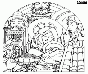 malvorlagen Die drei Weisen mit Jesus und Maria ausmalbilder