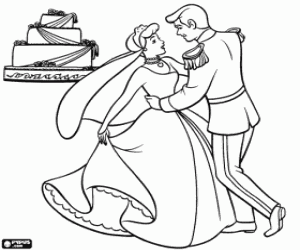 malvorlagen Die prinzen in die braut tanzen auf ihrer hochzeit ausmalbilder