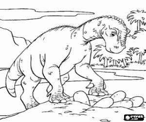 malvorlagen Dinosaurier das seine eier aufpa�t ausmalbilder