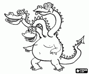 malvorlagen Drei vorangegangener drache ausmalbilder