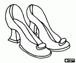 malvorlagen Ein paar elegant schuhe mit hohen abs�tzen ausmalbilder