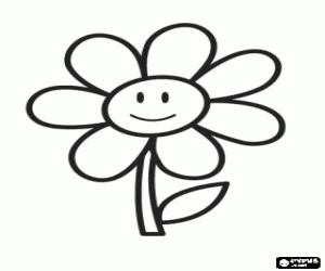 malvorlagen Eine einfache Blume, sch�nes Geschenk f�r Ihre Mutter ausmalbilder