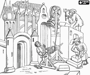 malvorlagen Eine gotik kathedrale im bau ausmalbilder