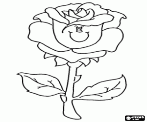 malvorlagen Eine wundersch�ne Rose als Geschenk f�r Mama ausmalbilder