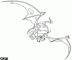 malvorlagen Einer der Drachen Schlag um der Gefangennahme zu entgehen ausmalbilder