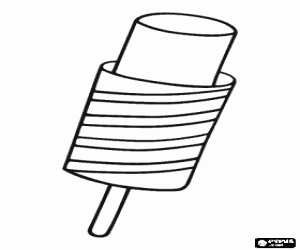 malvorlagen Eis-stick oder wassereis mit stick mit einem spiral ausmalbilder