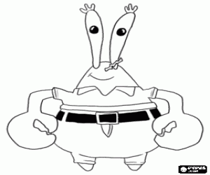 malvorlagen Eugene H. Krabbe, Krabbe ist Herr der Besitzer des Restaurants, wo SpongeBob und Thadd�us Arbeit ausmalbilder