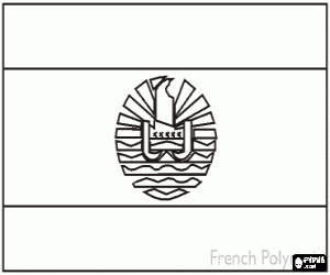 malvorlagen Flagge von Franz�sisch-Polynesien oder Franz�sisch-Ozeanien ausmalbilder