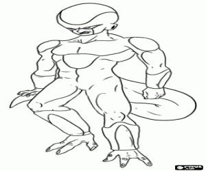 malvorlagen Frieza, ein supervillain und ein gro�er Feind von Son-Goku leben k�nnen variabel im Weltraum ausmalbilder