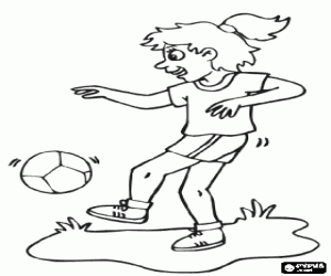 malvorlagen Fu�baller Jonglieren mit dem Ball ausmalbilder