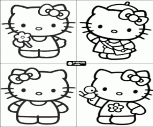 malvorlagen Geburtstag Einladungen mit Zeichnungen von Hello Kitty ausmalbilder