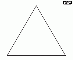 malvorlagen Gleichseitigen dreieck, regul�r polygon mit drei seiten von gleicher l�nge ausmalbilder