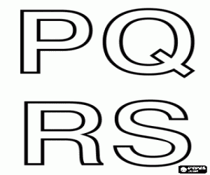 malvorlagen Gro�buchstaben P, Q, R und S ausmalbilder