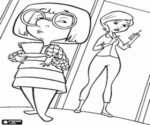 malvorlagen Helen Parr und Edna Mode ausmalbilder
