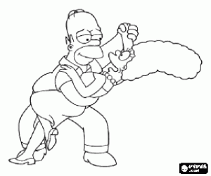 malvorlagen Homer und Marge Simpsons tanz ausmalbilder