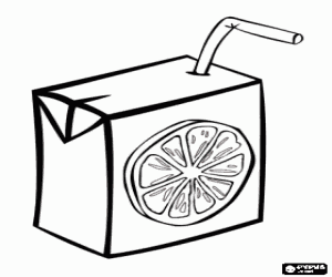 malvorlagen Individuelle Karton von Fruchts�ften mit einem Strohhalm zu trinken ausmalbilder