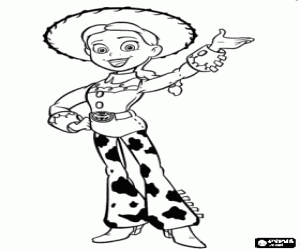 malvorlagen Jessie ist ein Cowboy-Puppe Woody Freund ausmalbilder
