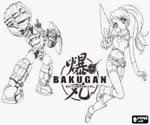 malvorlagen Julie und ihre Bakugan Subterra ausmalbilder